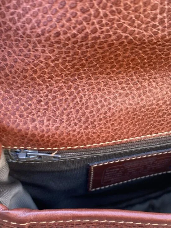 Vintage Coach Sheridan Durham Brown Pebble Leather Mini Crossbody Bag - Picture 8 of 16